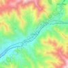 Mapa topográfico Chosica, altitud, relieve