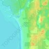 Mapa topográfico Sauble Beach North, altitud, relieve