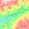 Mapa topográfico Mucuchíes, altitud, relieve