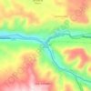 Mapa topográfico La Unión del Toachi, altitud, relieve