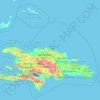 Mapa topográfico Puerto Plata, altitud, relieve