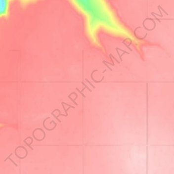Mapa topográfico Baytree Hutterite Colony, altitud, relieve