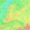 Mapa topográfico Großer Heuberg, altitud, relieve