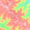 Mapa topográfico Três Passos, altitud, relieve