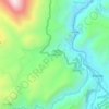 Mapa topográfico Lutto Kututo, altitud, relieve