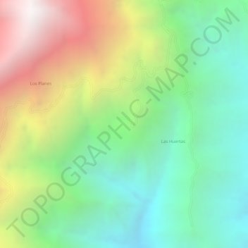 Mapa topográfico Florida, altitud, relieve