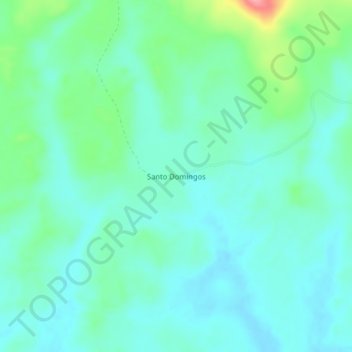 Mapa topográfico Santo Domingos, altitud, relieve