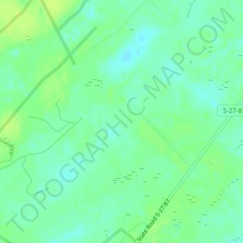Mapa topográfico Gillison Branch, altitud, relieve