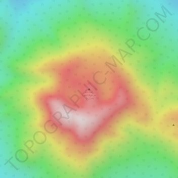 Mapa topográfico Volcán San Martín, altitud, relieve