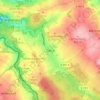 Mapa topográfico Oelsa, altitud, relieve