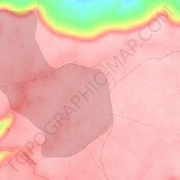Mapa topográfico La Nava, altitud, relieve