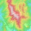 Mapa topográfico Genting Highlands, altitud, relieve