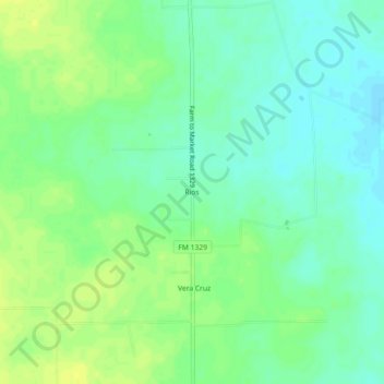 Mapa topográfico Rios, altitud, relieve