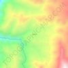 Mapa topográfico Ccacho, altitud, relieve