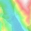 Mapa topográfico Coast Mountains, altitud, relieve