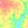 Mapa topográfico Vale da Vinha, altitud, relieve