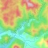 Mapa topográfico Kampung Orang Asli Ulu Geruntum, altitud, relieve