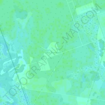 Mapa topográfico Villa Trinidad, altitud, relieve
