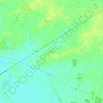 Mapa topográfico Jarville, altitud, relieve