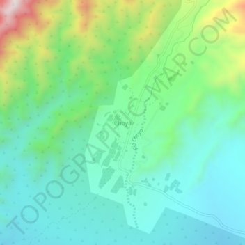 Mapa topográfico Choya, altitud, relieve