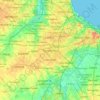 Mapa topográfico Ramos Mejía, altitud, relieve
