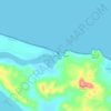 Mapa topográfico Barra de Sontecomapan, altitud, relieve