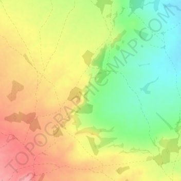 Mapa topográfico Tamarit, altitud, relieve