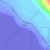Mapa topográfico Desert Beach, altitud, relieve