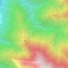 Mapa topográfico Ruscone, altitud, relieve