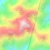 Mapa topográfico Jbel Toubkal جبل توبقال, altitud, relieve