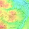 Mapa topográfico Knetterheide, altitud, relieve