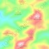 Mapa topográfico Cerro Cuevas Malas, altitud, relieve