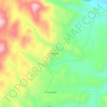 Mapa topográfico El Patronato, altitud, relieve