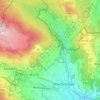 Mapa topográfico Huflar, altitud, relieve