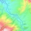 Mapa topográfico Puente Capriles Llave Mayu II, altitud, relieve