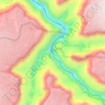Mapa topográfico Beaver Falls, altitud, relieve