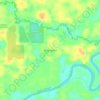 Mapa topográfico 10 de Agosto, altitud, relieve