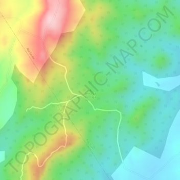 Mapa topográfico Serra da Formiga, altitud, relieve