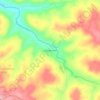 Mapa topográfico Linha Bernardo, altitud, relieve