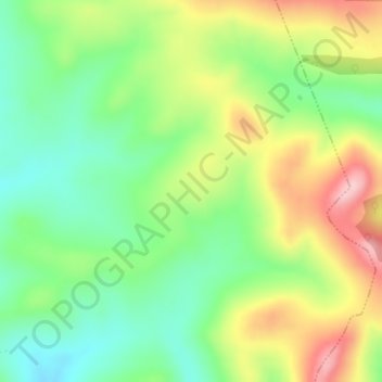 Mapa topográfico Valleacerón, altitud, relieve