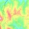 Mapa topográfico Bogalhão, altitud, relieve