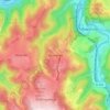 Mapa topográfico Rennerde, altitud, relieve