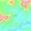 Mapa topográfico Sucuriú Rio das Ondas, altitud, relieve