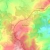 Mapa topográfico Kornbach, altitud, relieve