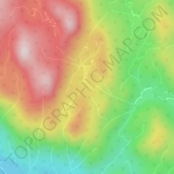 Mapa topográfico Cape Range, altitud, relieve