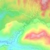 Mapa topográfico Cascada "La Bujona", altitud, relieve