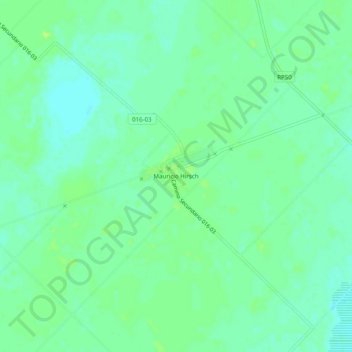 Mapa topográfico Mauricio Hirsch, altitud, relieve