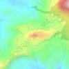 Mapa topográfico Cordillera Dariense, altitud, relieve