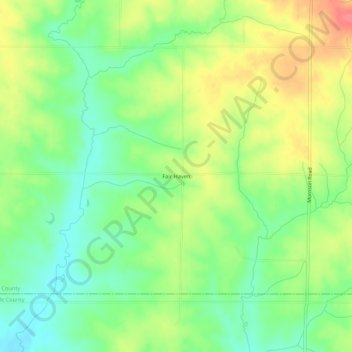 Mapa topográfico Fair Haven, altitud, relieve