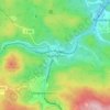 Mapa topográfico Jägersgrün, altitud, relieve